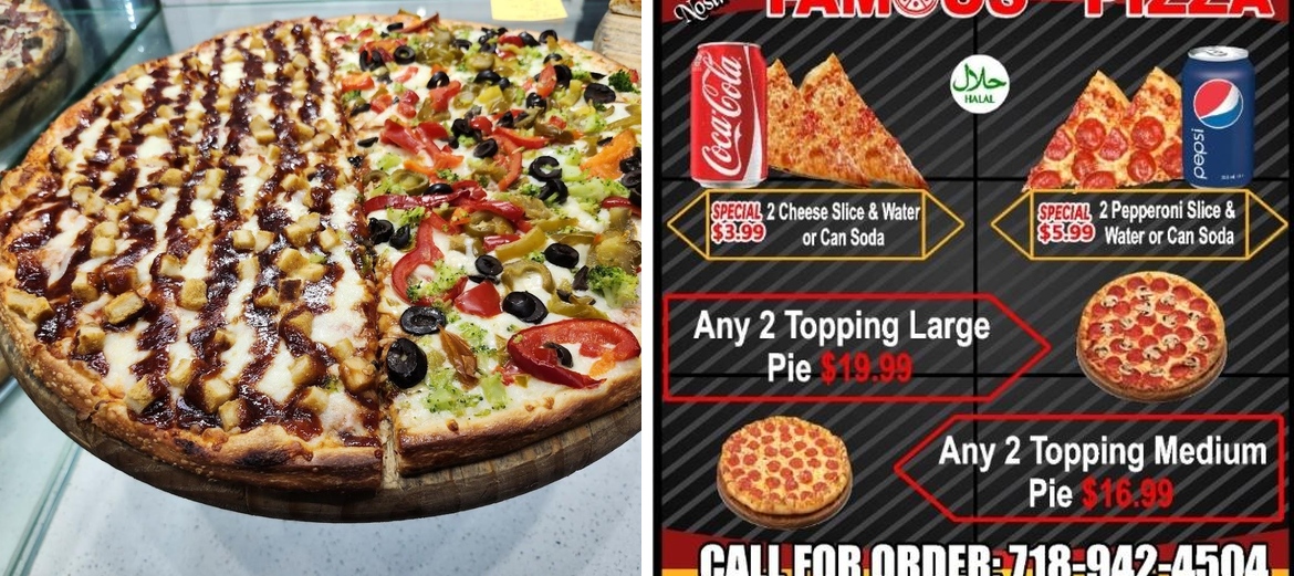 Nostrand Famous Pizza Menu