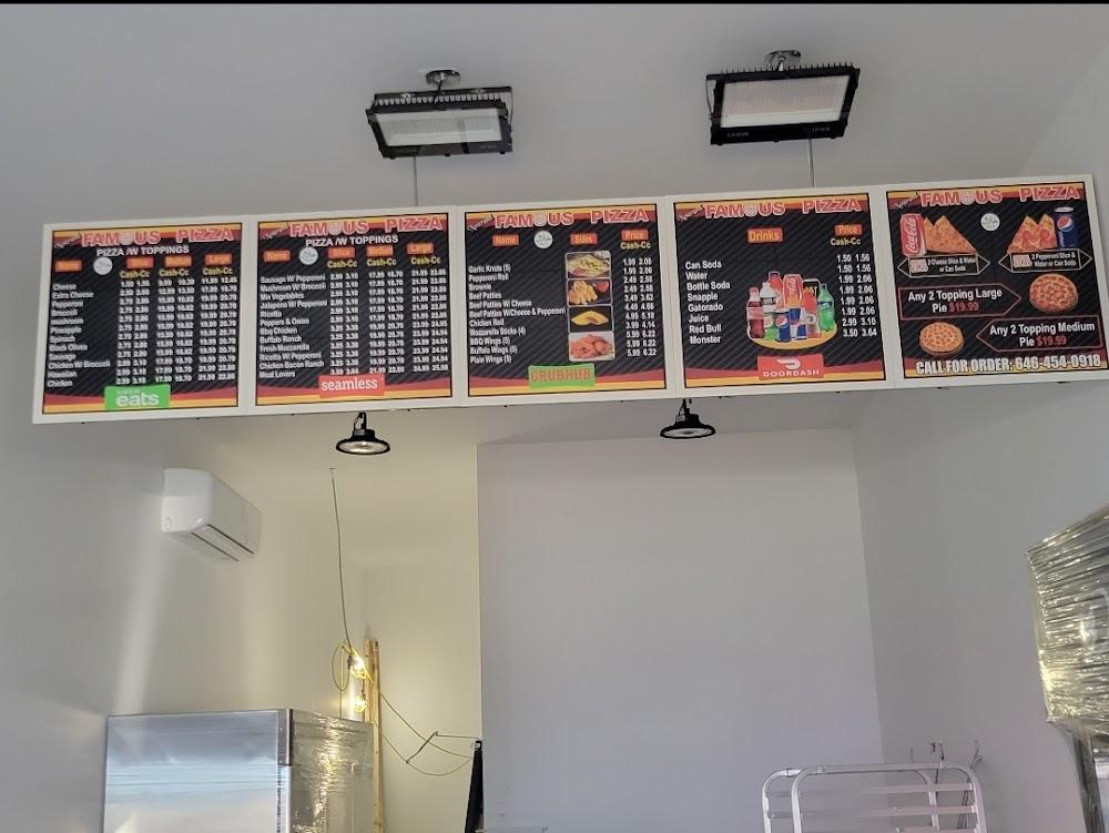 Nostrand Famous Pizza Menu image 1